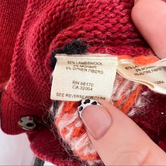 Free People Fair Isle Wool Mohair Blend Sweater Vest, size XS - Picture 3 of 7